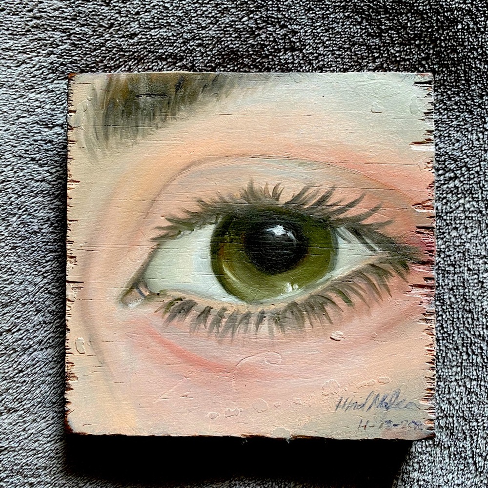 EYE OIL PAINTING